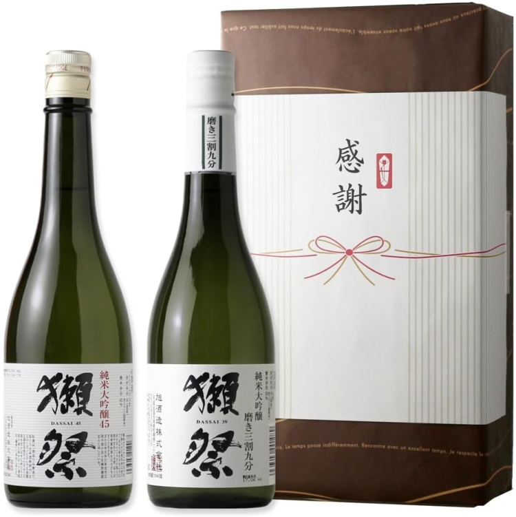 【旭酒造】 獭祭 休闲套装 720ml x 2 瓶 日本清酒 纯米大吟酿 45% 30% 饮用比较套装（感谢）