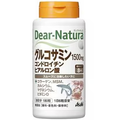 Asahi Dear-Natura 葡萄糖胺、软骨素、透明质酸 180 片（30 天量）